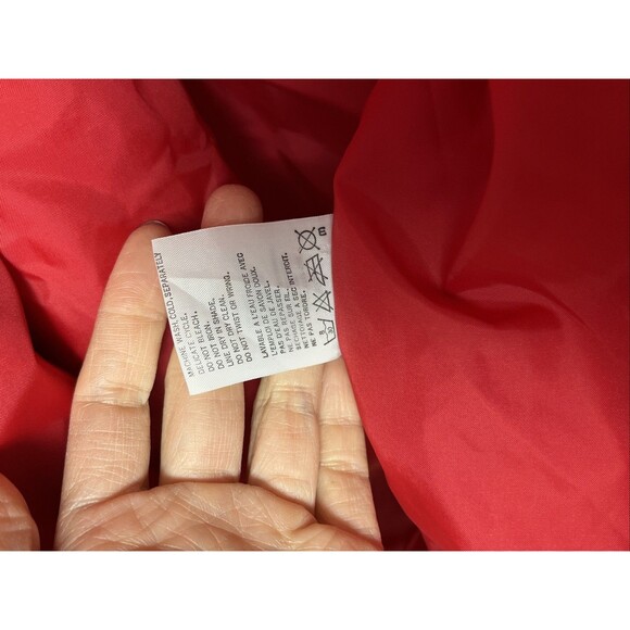 Vintage 90s Descente Oversized Ski Shell Jacket Red Missing Sz Tag Fits XL/2XL - Picture 10 of 16